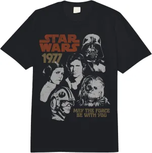 Star Wars 1977 Portrait Collage Comfort Colors Adult Heavyweight T-shirt