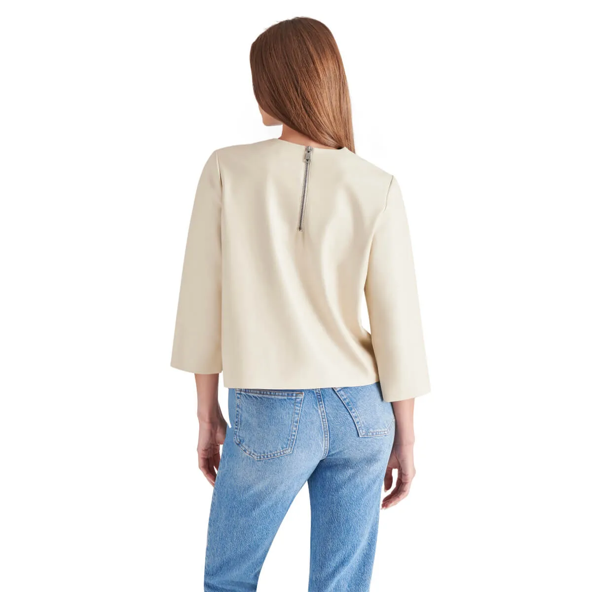 Steve Madden Faux Leather Top