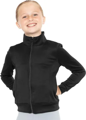 STRETCH IS COMFORT Girl's and Women's Dance Cheer Cotton Warm Up Jacket