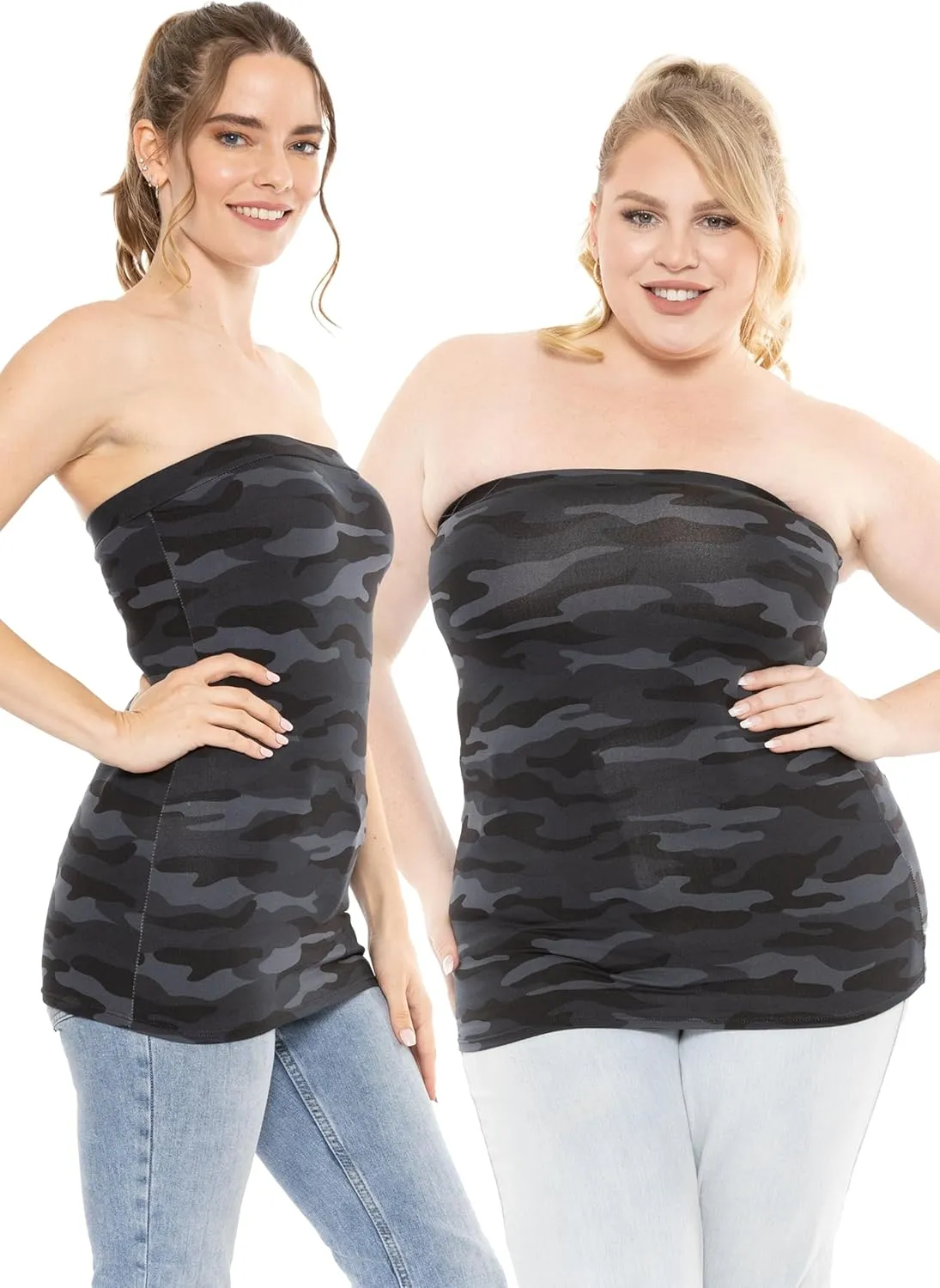 STRETCH IS COMFORT Women's & Plus Mid and Long Length Tube Top | X Small - 5X