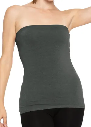 STRETCH IS COMFORT Women's & Plus Mid and Long Length Tube Top | X Small - 5X