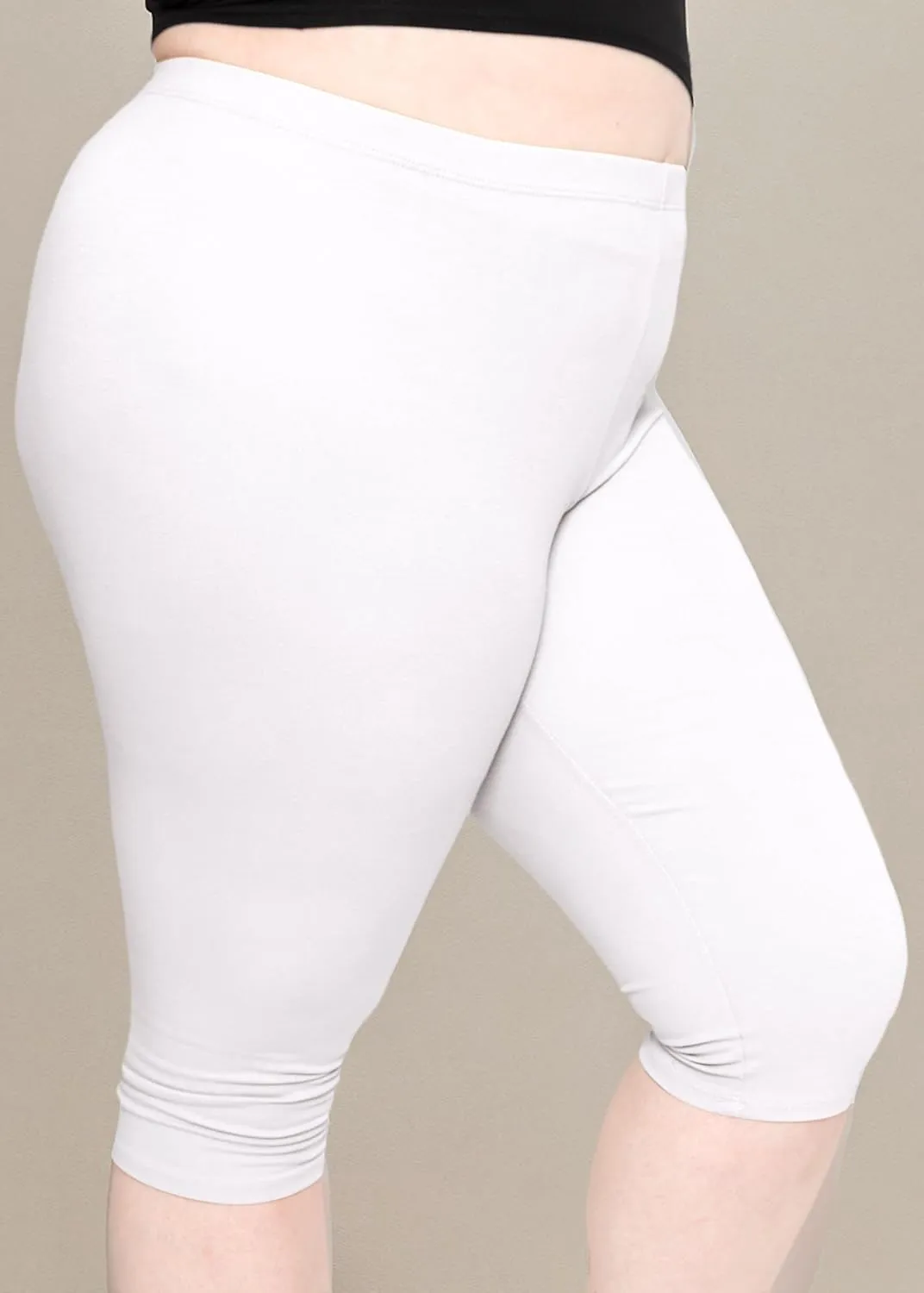 STRETCH IS COMFORT Women's Plus Size Knee & Full Length Cotton Leggings | X-Large - 7X