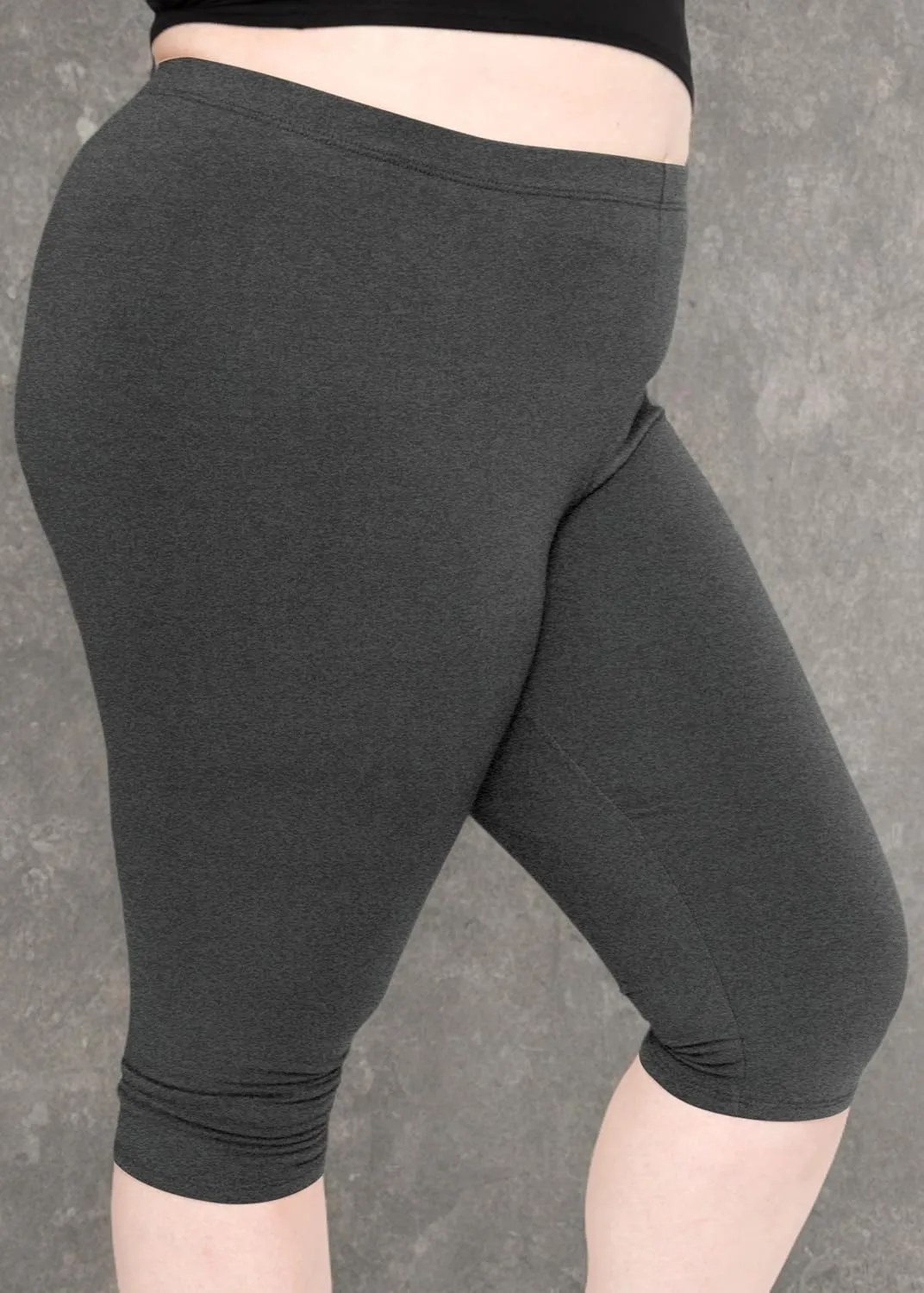 STRETCH IS COMFORT Women's Plus Size Knee & Full Length Cotton Leggings | X-Large - 7X