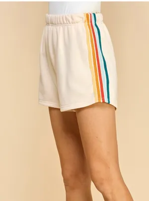 Striped Lounge Sweat Shorts