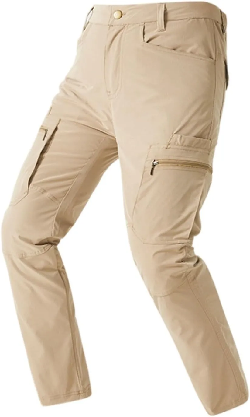 Tactical Cargo Pants for Men Slim Fit Water Resistant Quick Dry Travel Pants Wrinkle Free Work Outdoor Hiking Trousers