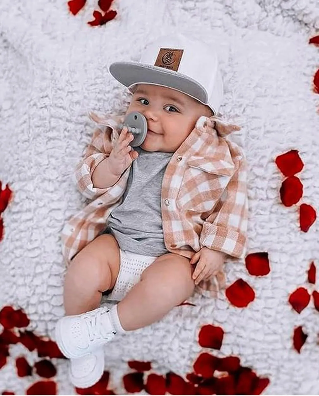 Toddler Baby Boys Girls Flannel Jacket Long Sleeve Lapel Button Down Plaid Shirts Jacket Coats Shacket Cardigan Top