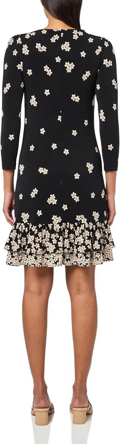 Tommy Hilfiger Women's Jersey Stretch 3/4 Sleeve Dress