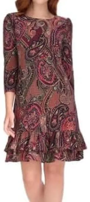 Tommy Hilfiger Women's Jersey Stretch 3/4 Sleeve Dress