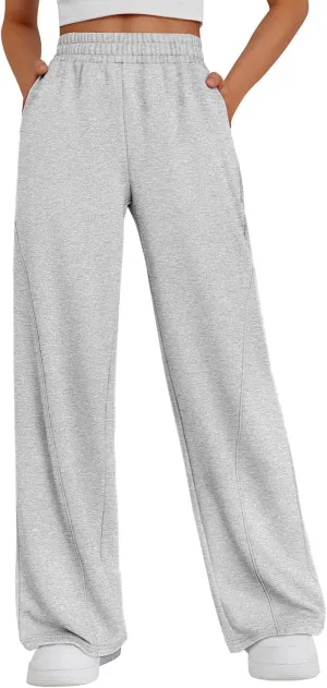 Trendy Queen Women's Wide Leg Sweatpants Baggy Y2K High Waisted Joggers Fall Fashion Clothes with Pockets 2025