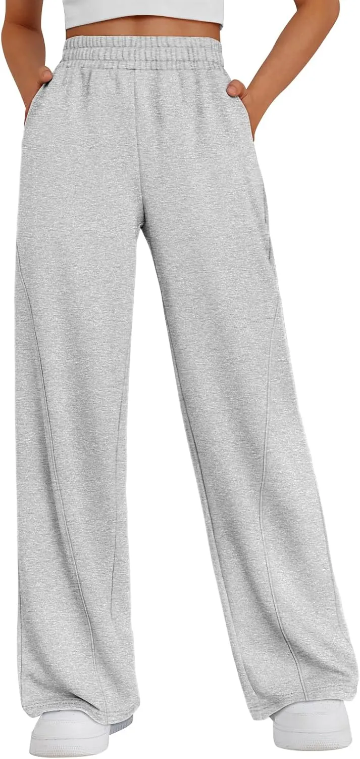 Trendy Queen Women's Wide Leg Sweatpants Baggy Y2K High Waisted Joggers Fall Fashion Clothes with Pockets 2025