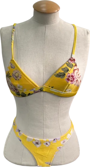 Triangl Bikinis Yellow Delilah Bikini Set UK S