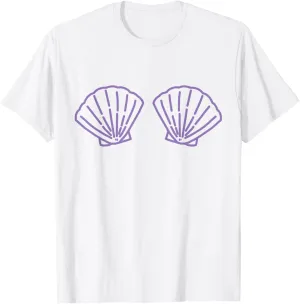 Two Mermaid Shell Bra Mermaid Bra Bikini Costume T-Shirt