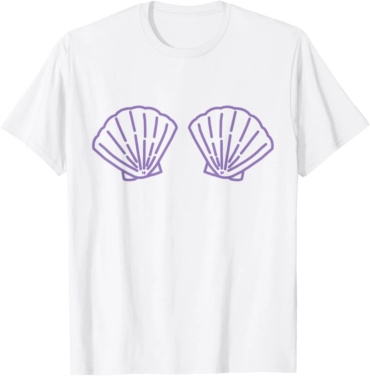 Two Mermaid Shell Bra Mermaid Bra Bikini Costume T-Shirt