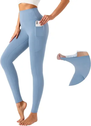 UNACOO Yoga Pants for Women High Waisted Tummy Control Yoga Pants with Pockets Elasticity Yoga Legging