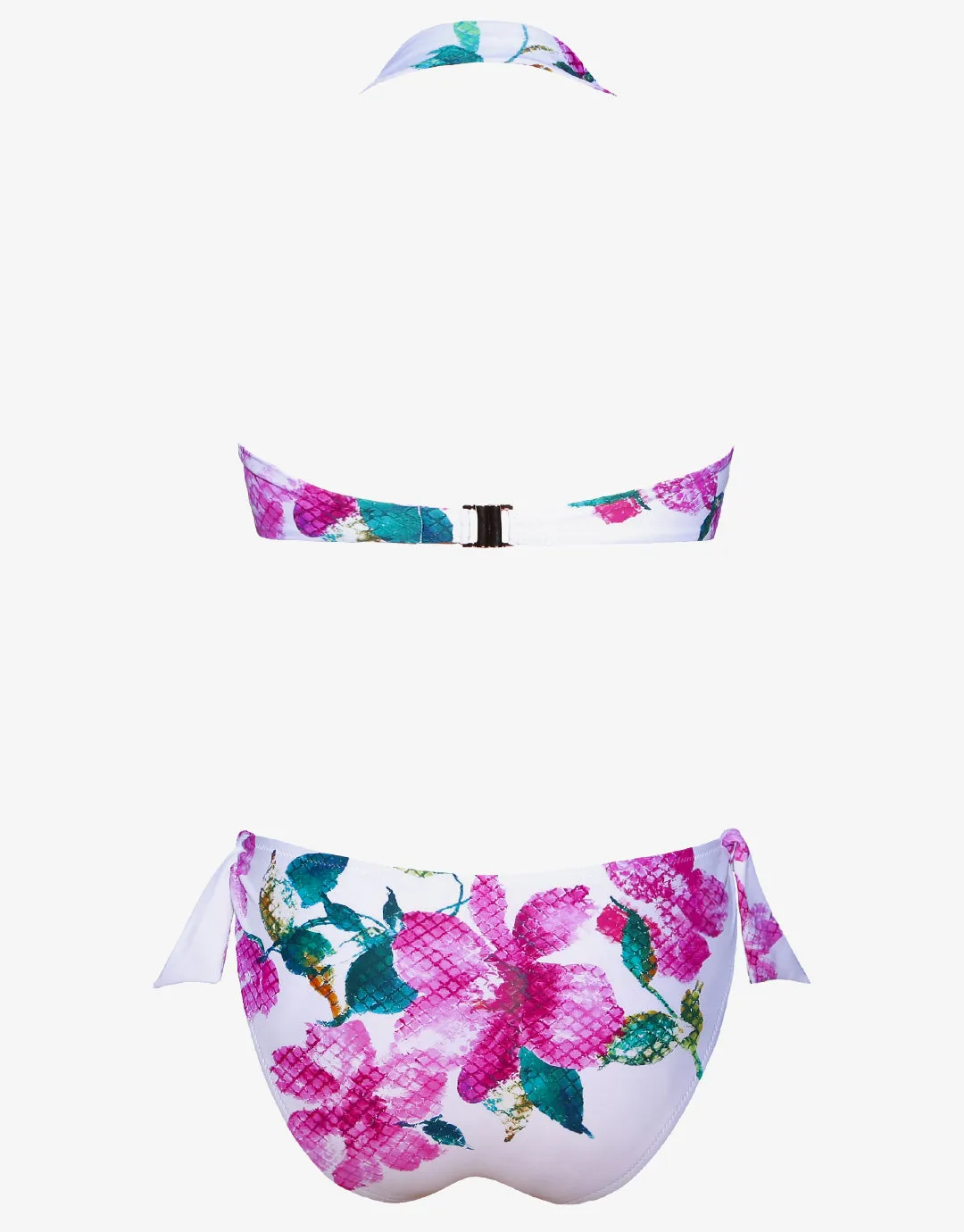 Valeria Moulded Bandeau Bikini Set - Floral