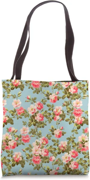 Vintage Roses Floral Flower Lover Tote Bag
