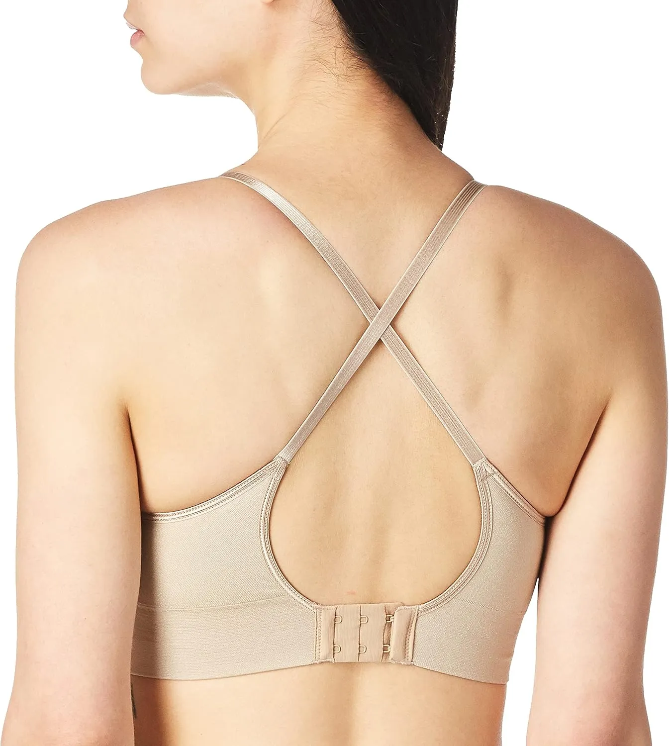 Warner's Women's Easy Does It Dig-Free Band with Seamless Stretch Wireless Lightly Lined Convertible Comfort Bra Rm0911a