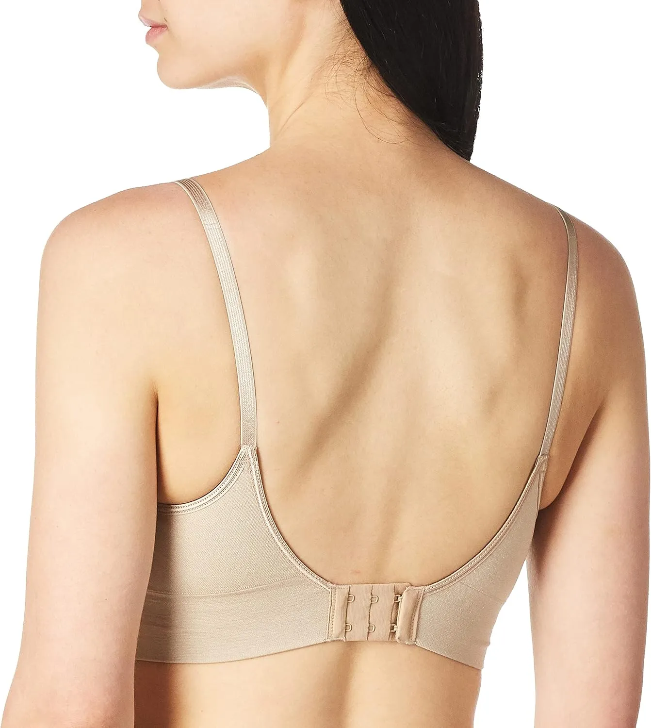 Warner's Women's Easy Does It Dig-Free Band with Seamless Stretch Wireless Lightly Lined Convertible Comfort Bra Rm0911a