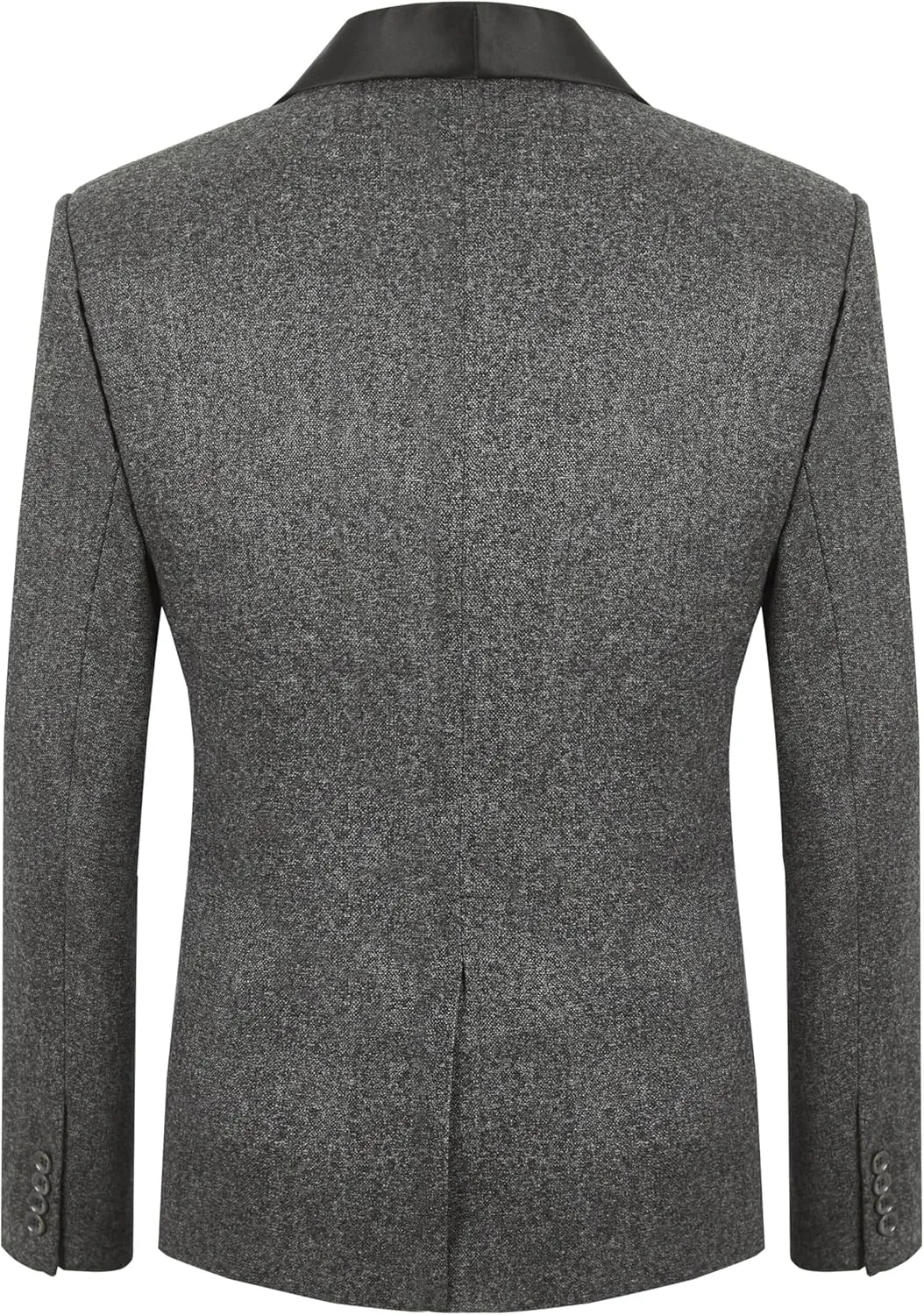 WEEN CHARM Men's Slim Fit 3 Piece Tuxedo Suit One Button Shawl Lapel Blazer Jacket Vest Pants Set