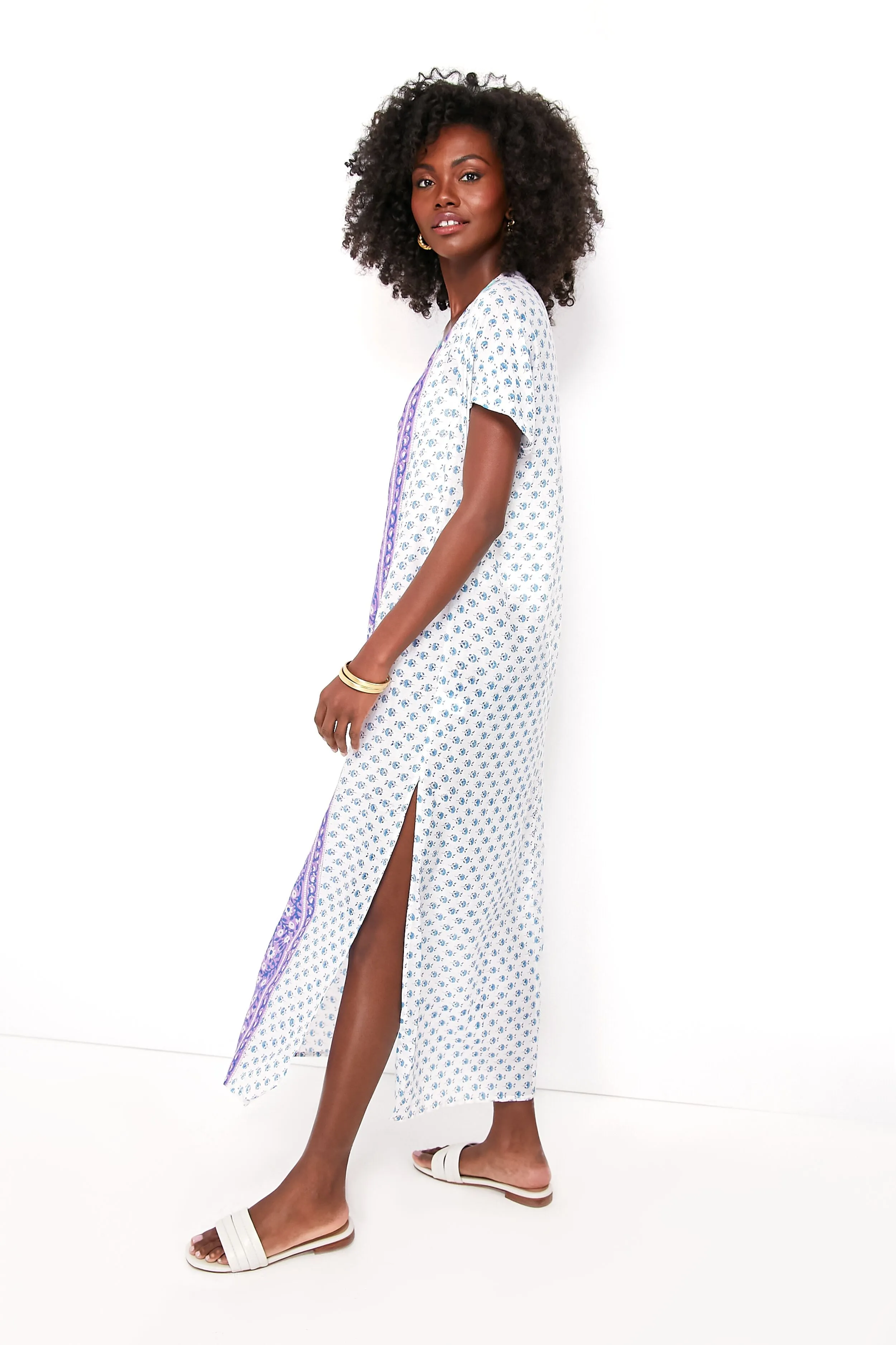 White Tunic Kaftan Dress