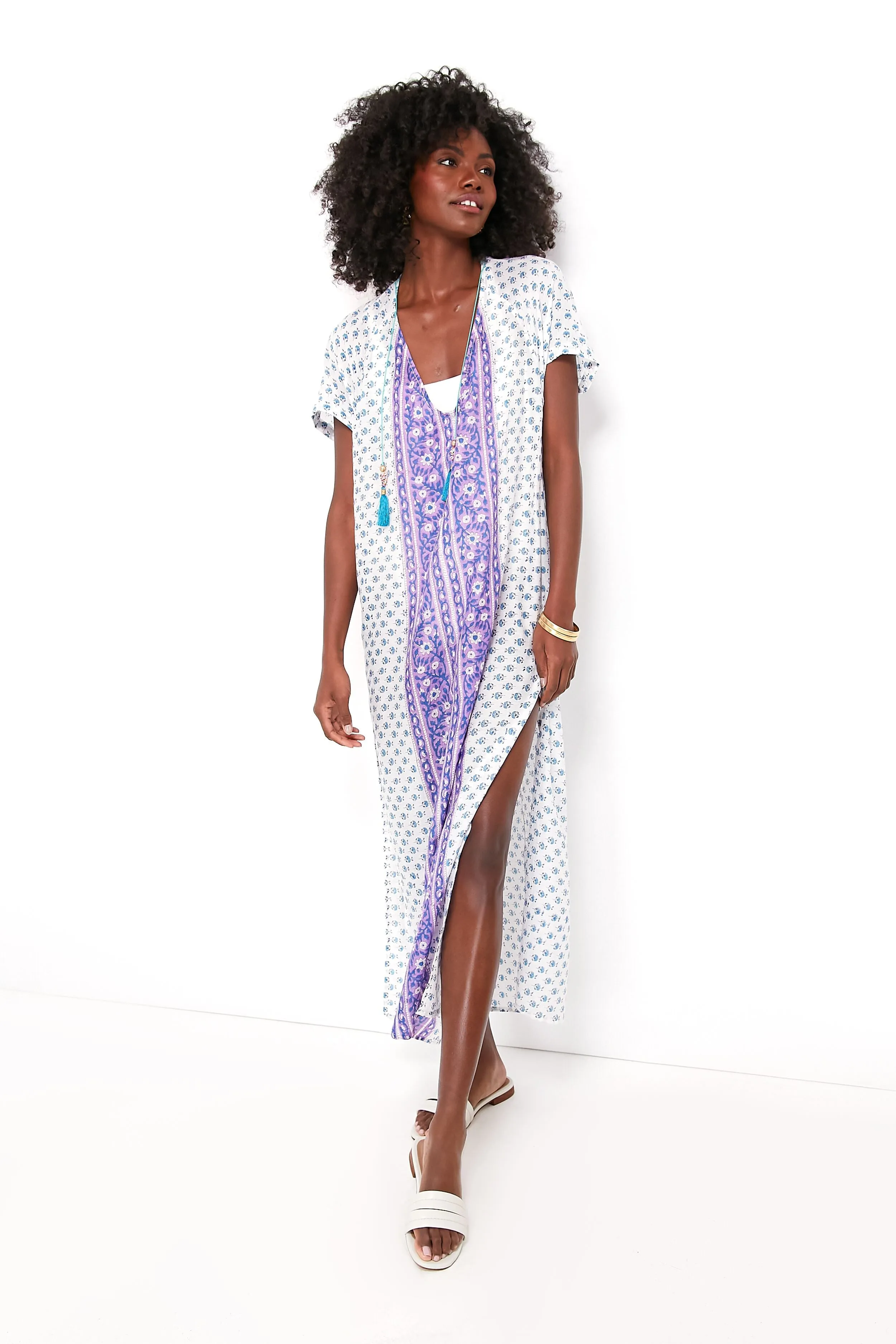 White Tunic Kaftan Dress