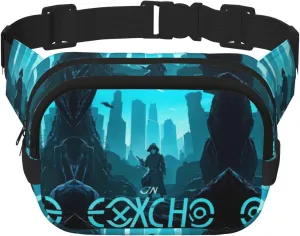 Wild Echo Print Crossbody Waist Bag, Adjustable Everywhere Fanny Packs for Men&Women/Traveling/Outdoors/Hiking