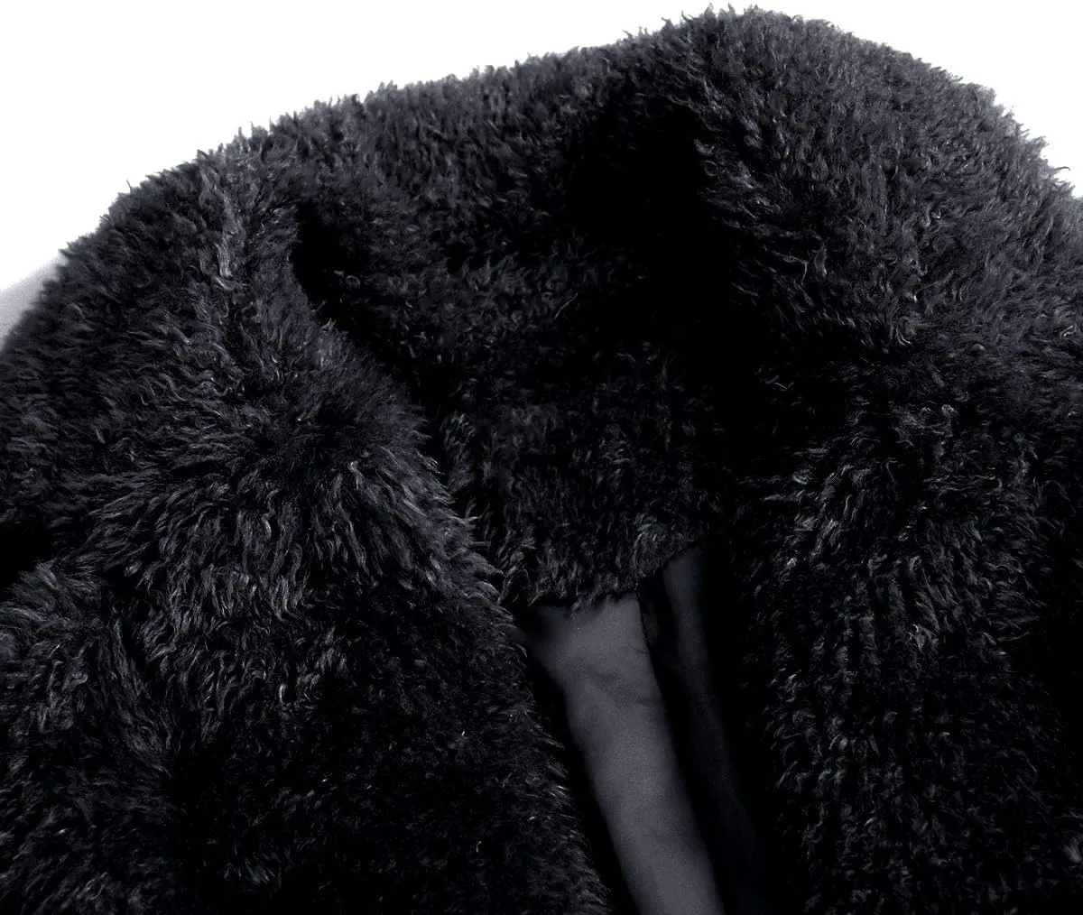 Women Faux Fur Winter Coats Comfort Warm Outerwear Open Front Long Cardigan Overcoat Jacket
