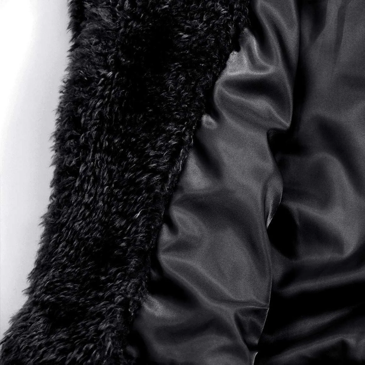 Women Faux Fur Winter Coats Comfort Warm Outerwear Open Front Long Cardigan Overcoat Jacket
