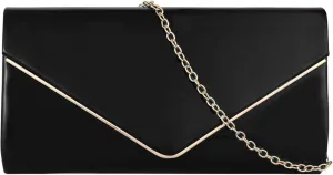 Women Glossy Patent Leather Evening Purse Flap Envelope Clutch Handbag Chain Wedding Crossbody Shoulder