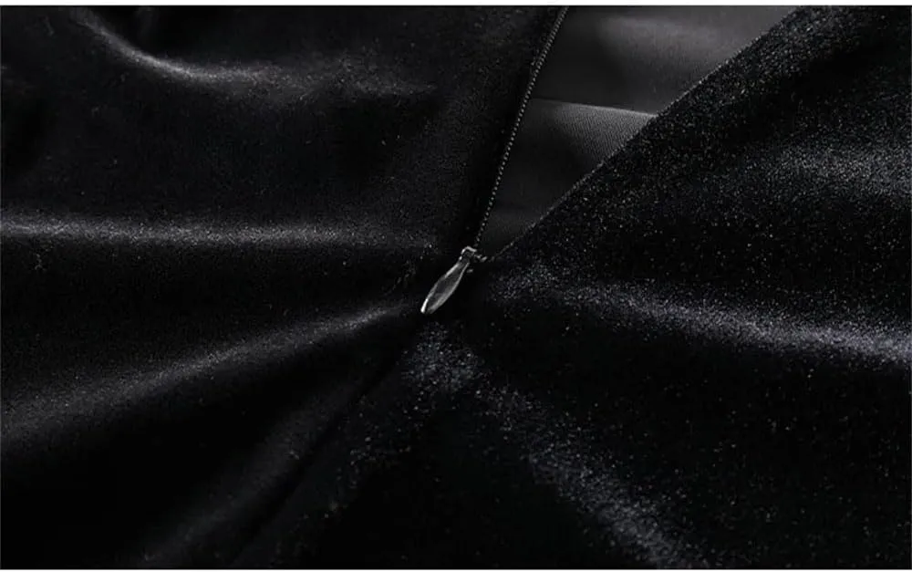 Women Silk Blend Fleece High Waist Skirts Solid Slim Long Skirt Vintage Retro Mermaid Skirt