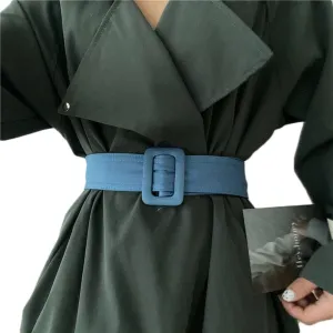 Women Wide Waist Belt with Buckle for Dress Trench Coat Belt Replacement