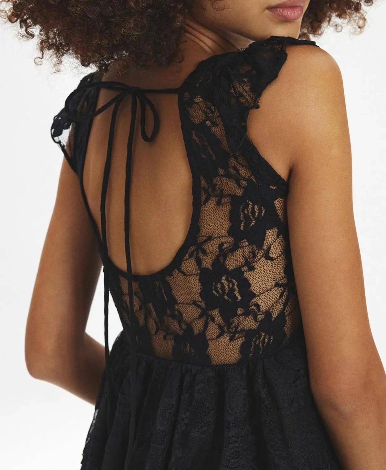 Women Y2k Lace Cap Sleeve Shirt Sweetheart Neck Mesh Peplum Crop Tops Irregular Hem Ruffle Babydoll Camisole