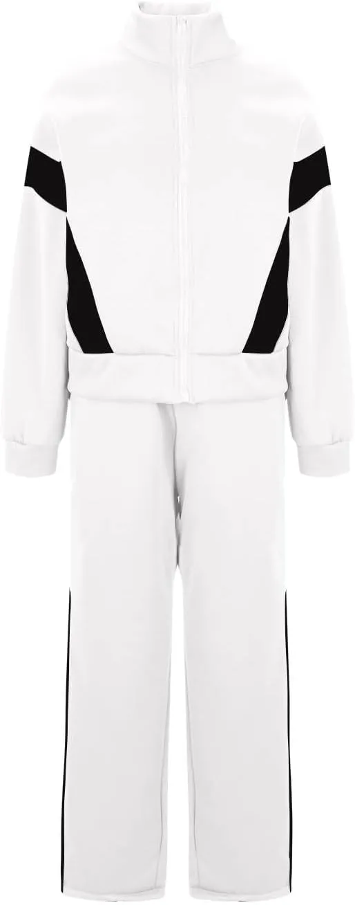 Women's 2 Piece Athleisure Set, Half High Neck Zip Jacket, Wide Leg Elastic High Waisted Pockets Pants Jogging Outfit