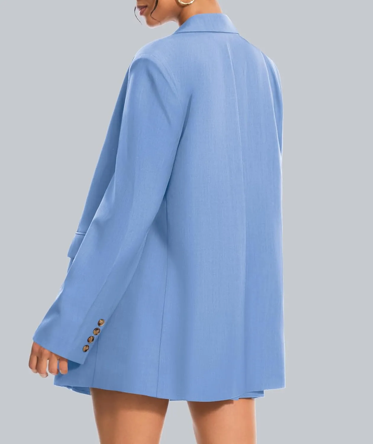 Women's 2 Piece Skirt Sets Business Casual Blazer Suit Mini Pleated Skorts Button Jackets Matching Outfits