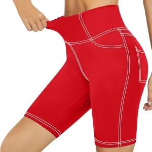 Womens Biker Shorts Printed High Waisted Elastic Workout Fashion Pants 2025 Running Compression Athletic Fitness Yoga