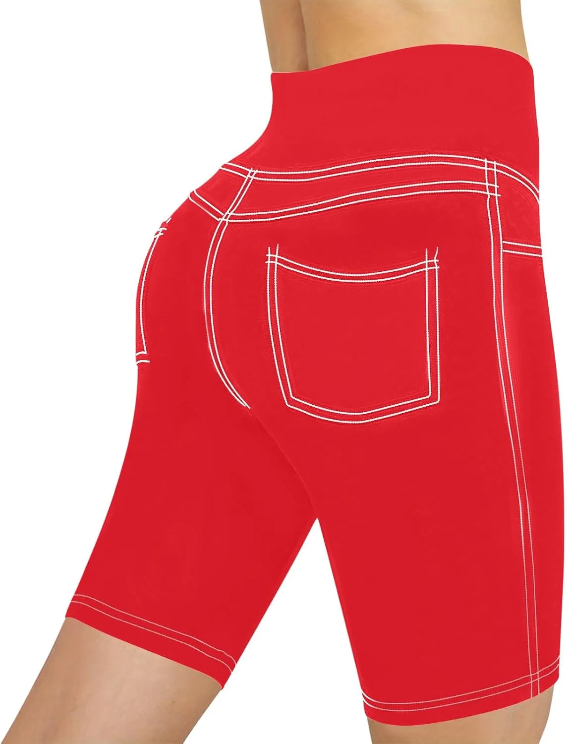 Womens Biker Shorts Printed High Waisted Elastic Workout Fashion Pants 2025 Running Compression Athletic Fitness Yoga