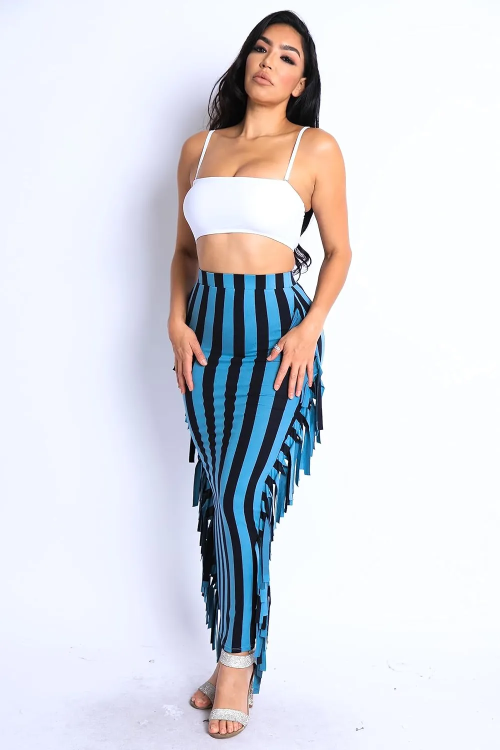 Women's High Waist Maxi Bodycon Pencil Skirt Stretchy Fabric for Comfort and Style