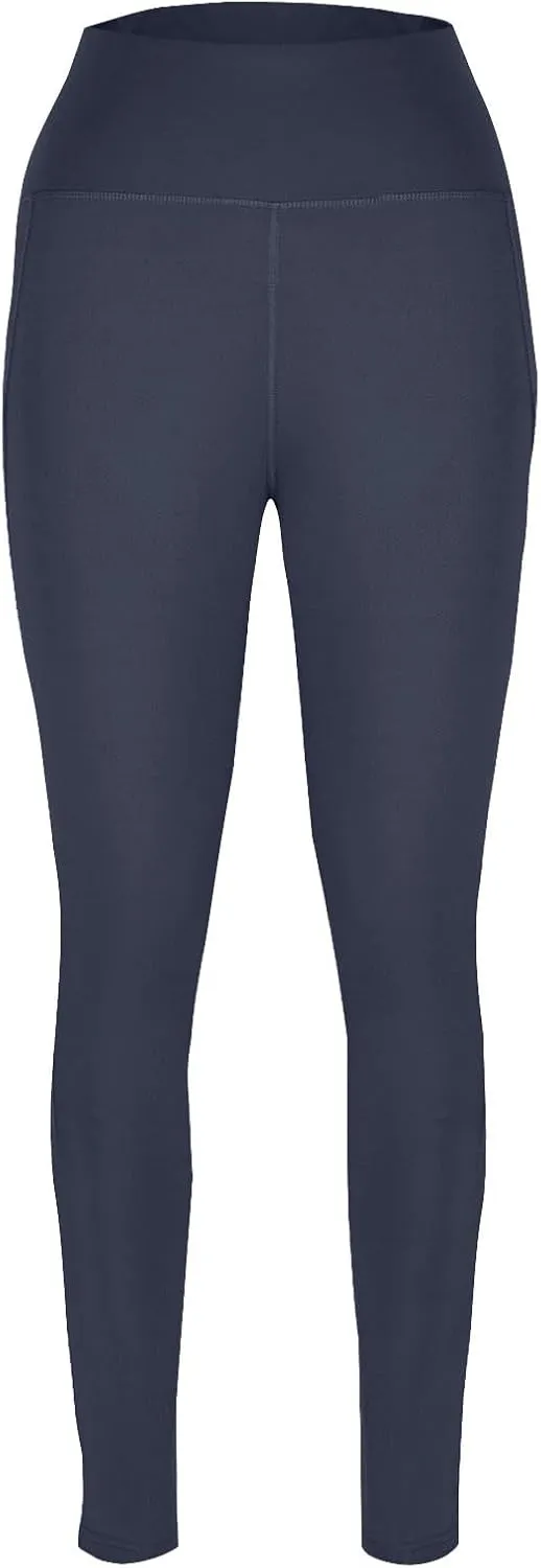 Women's High Waist Yoga Leggings with Pockets Comfortable Slim Fitted Yoga Pants Tapered Trousers Workout Lounge