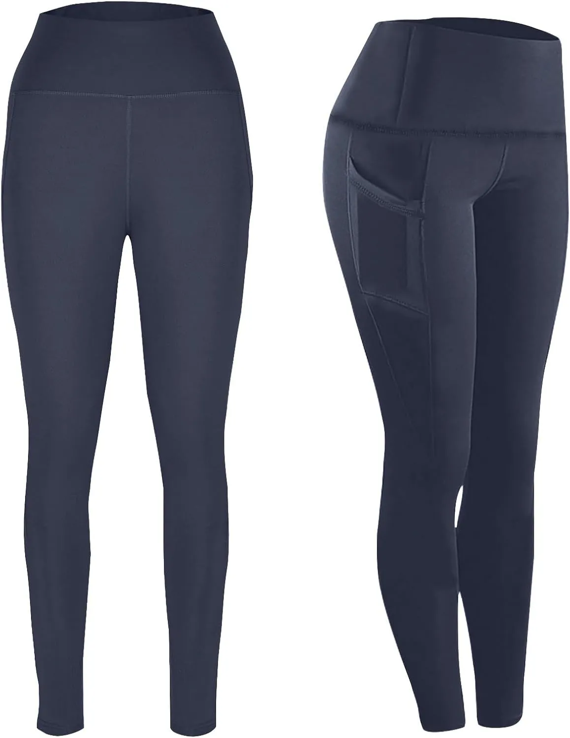 Women's High Waist Yoga Leggings with Pockets Comfortable Slim Fitted Yoga Pants Tapered Trousers Workout Lounge