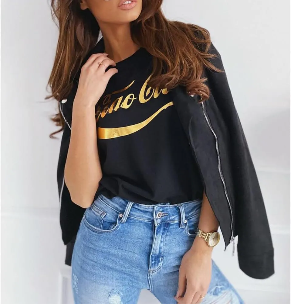Women's Light Jackets Faux Leather Suede Jackets for Lady Fall Casual Trendy Zipper Cropped bomber Coat Outwear