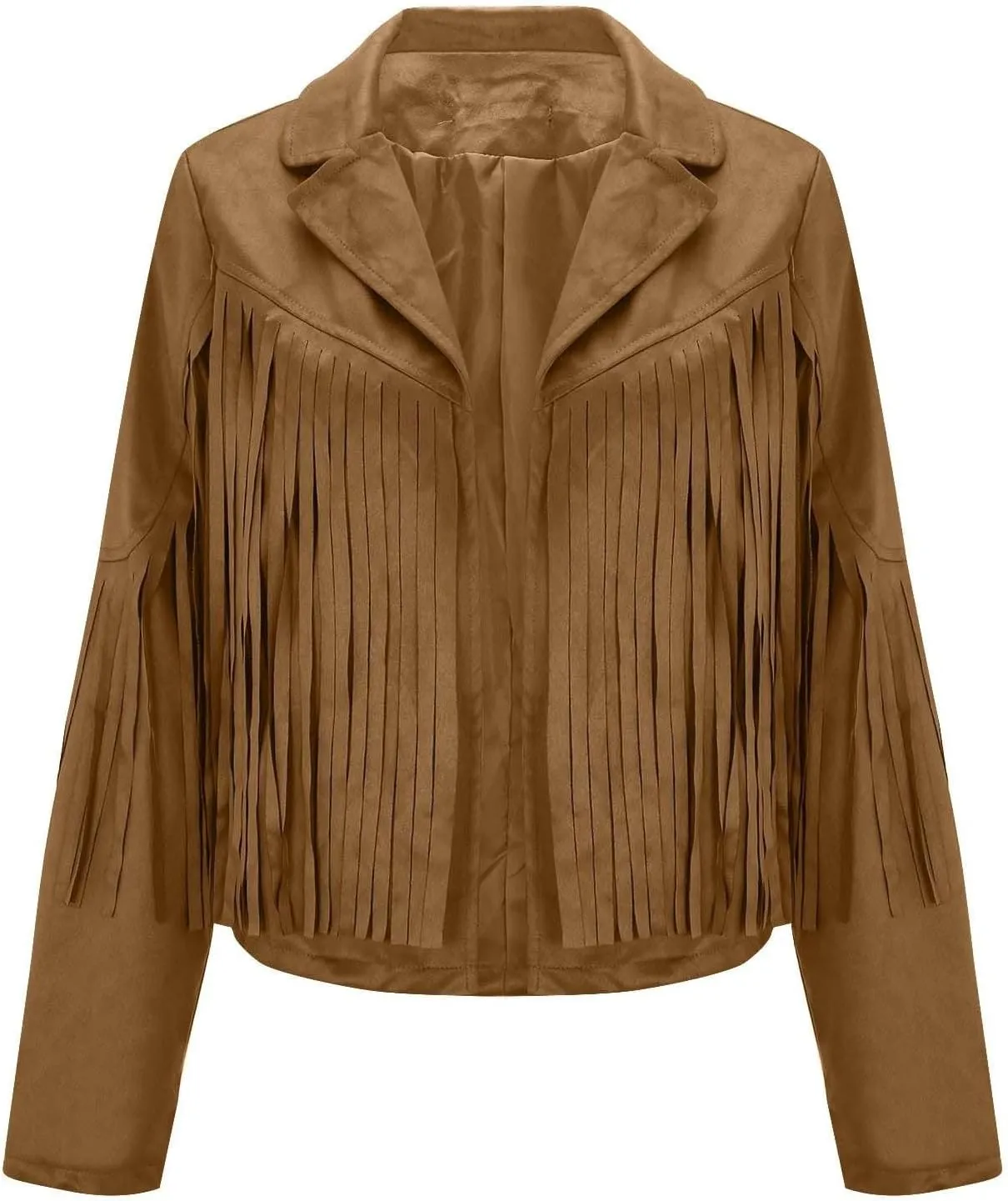 Women's Light Jackets Oversized Zipper Tassel Motorcycle Cropped Coats Windbreaker Warm Coat Lapel Cropped Fashion