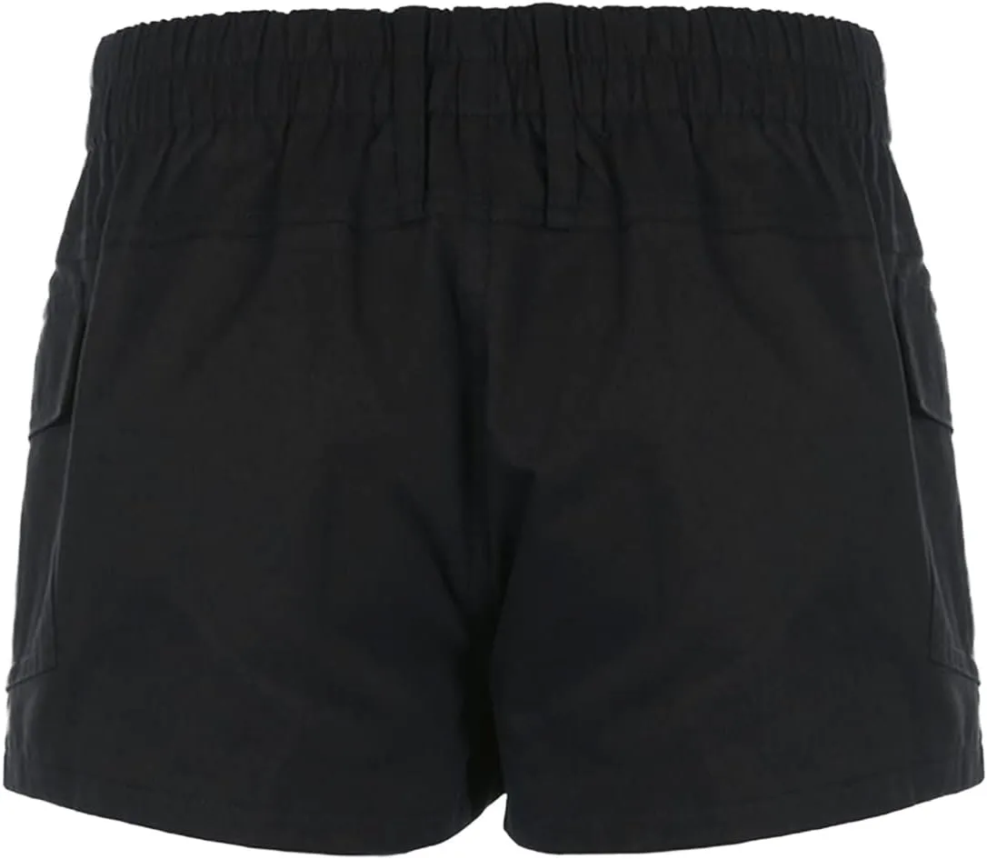 Women's Low Waist Cargo Shorts Slim-Fitted Elastic Casual Jean with Pockets Y2K Summer Short Hot Pants