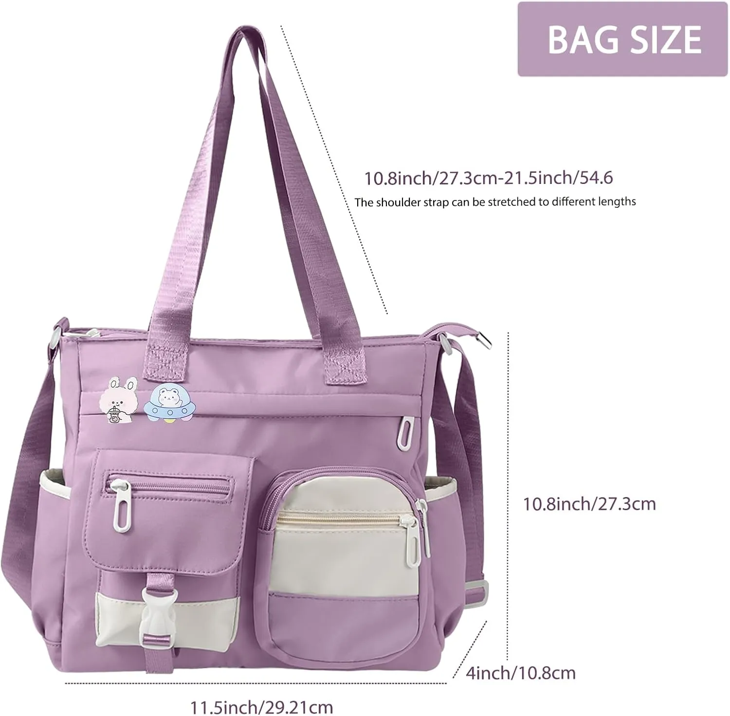 Women's Messenger Bag - Professional Crossbody Work Satchel Stylish Office Purse for Business Travel & Commuting