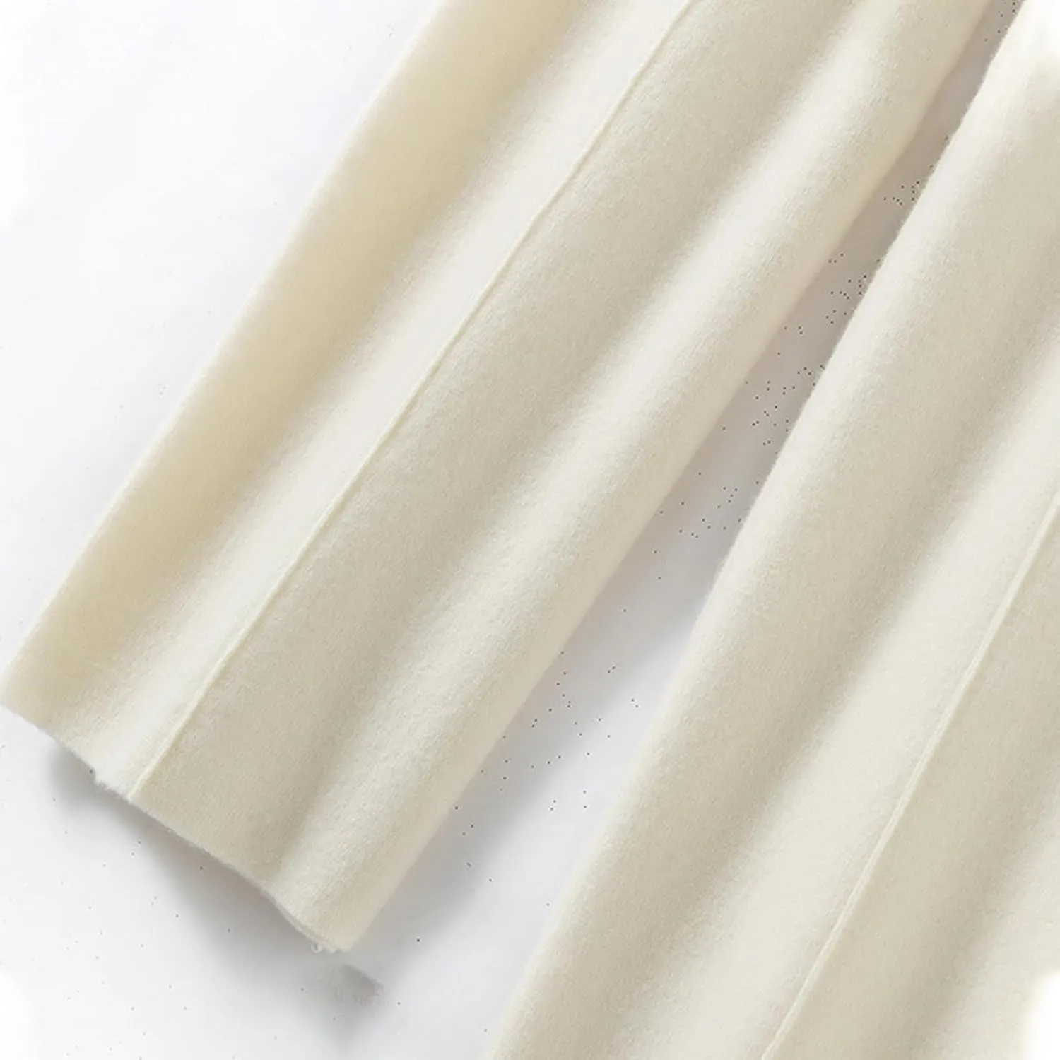 Women's Solid High Waist Knitted Wide Leg Pant Fall Winter Warm Drawstring Elastic Wide Leg Pants