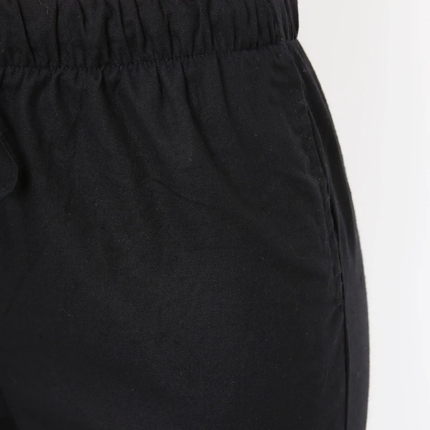 Women's Wide Leg Pants High Elastic Waisted Cotton Linen Pants Summer Palazzo Lounge Pants Casual Comfy Trousers with Pockets