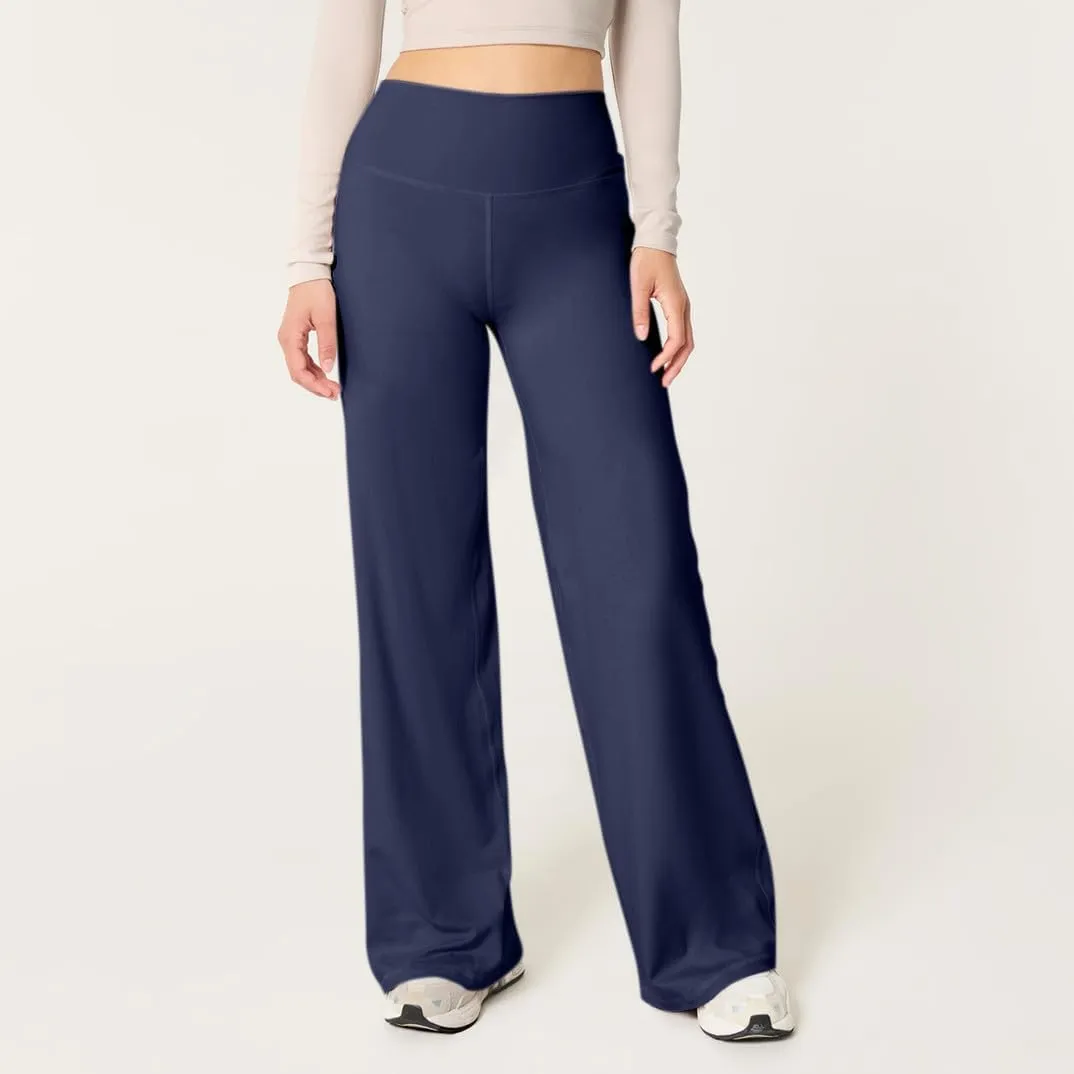 Womens Wide Leg Yoga Pants Stretch High Waist Baggy Workout Pants Tummy Control Gym Trouser Pants 2025