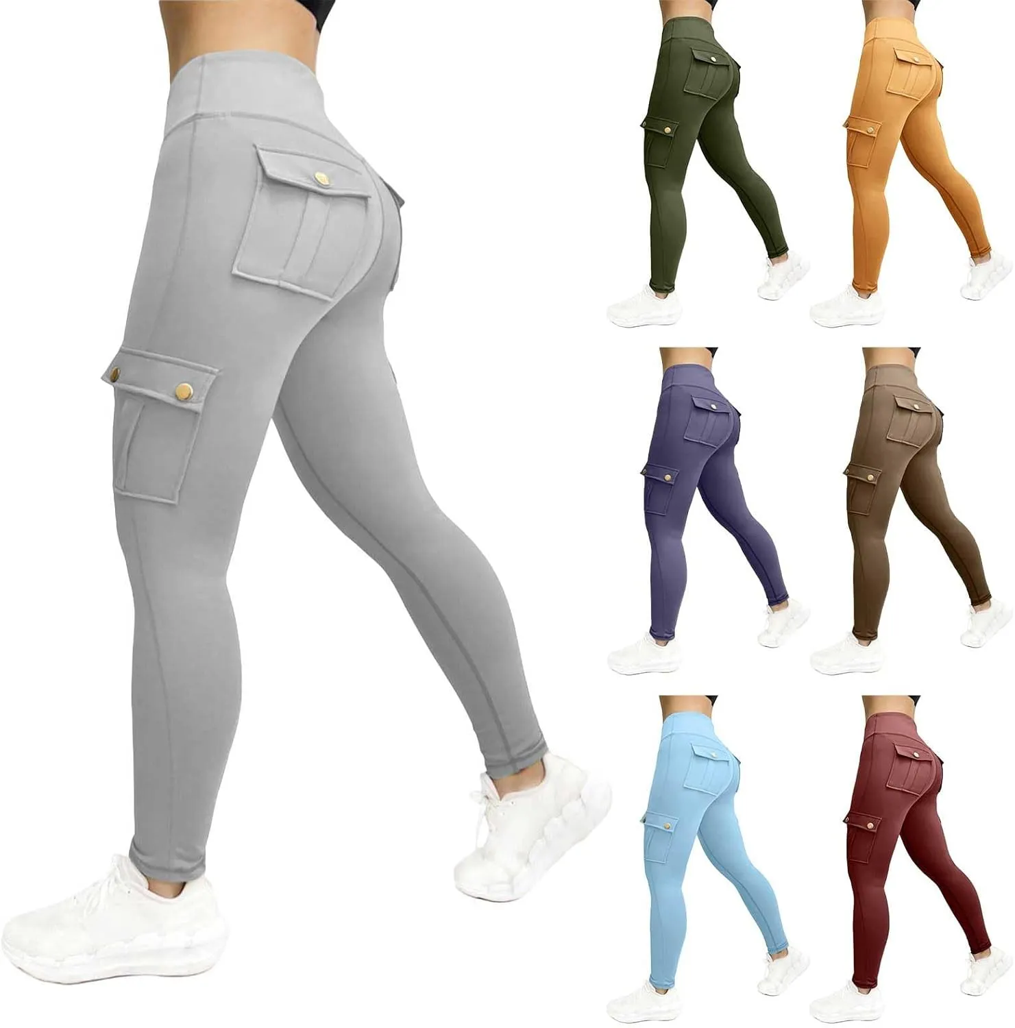 Women's Workwear Fitness Pants High Elastic Tight Yoga Pants Quick Drying Running Trousers 2X Yoga Pants