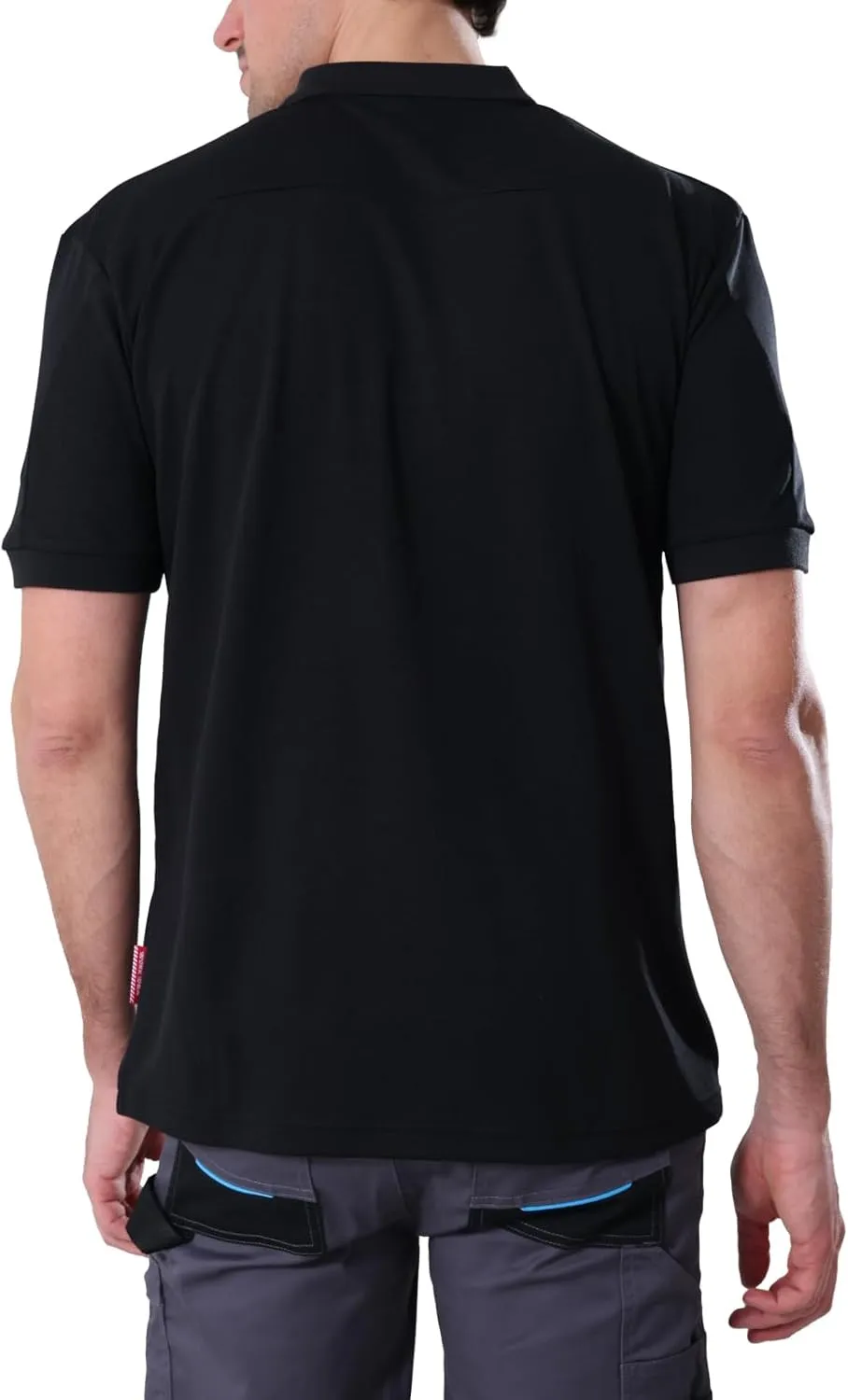 WORK IDEA Men's Polo Shirt Short Sleeve Breathable Work Shirts Golf Polo Tennis T-Shirt Tops