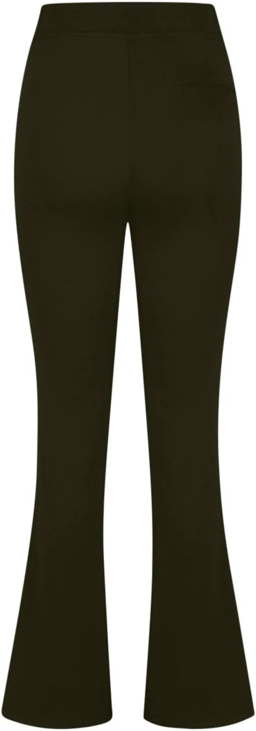 Work Pants Women Stretch Business Casual Wide Leg Dress Pants High Waist Bell Bottoms Trousers Pull on Office Slacks