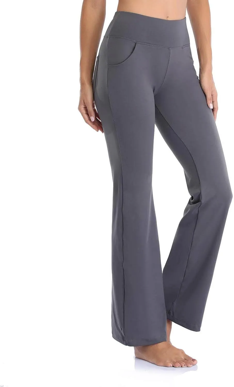 Yoga Pants Women High Waisted Stretchy Palazzo Pants Casual Flare Yoga Pants with Pockets Work Pants Trousers 2025